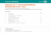QUALITY ASSURANCE CHECKLIST (2) - Practical · PDF fileQUALITY ASSURANCE CHECKLIST (2) ... important part in achieving desired quality and efficiency. THE CONSTRUCTION PROCESS AND