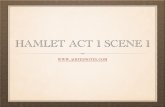 Hamlet - Act 1 Scene 1 - Aoife's · PDF fileCLOSE OF ACT 1 SCENE 1 The men agree that they should tell young Hamlet what has happened. We have learned a great deal in the ﬁrst act