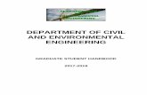 DEPARTMENT OF CIVIL AND ENVIRONMENTAL · PDF fileDEPARTMENT OF CIVIL AND ENVIRONMENTAL . ... • Geotechnical Engineering • Structural and Materials ... of the Department of Civil