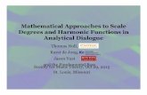Mathematical Approaches to Scale Degrees and · PDF fileDegrees and Harmonic Functions in Analytical Dialogue ... Tonal harmony in triadic voice-leading space ... Harmonic Function