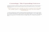 Cosmology: The Expanding Universe - Astrostatisticsastrostatistics.psu.edu/samsi06/tutorials/Cosmology.pdf · Cosmology: The Expanding Universe Galaxies are much too distant to directly