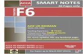F ACCA SMART NOTES -   · PDF fileACCA P3 SMART NOTES (40 Pages) Available . F Contact: +923327670806 azizurrehman89@hotmail.com ACCA F6 (TAXATION) 0 NCS School of