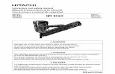 Model Nailer Modèle NR 90AD Modelo - Hitachi Power Tools BC · PDF fileModel Modèle Modelo NR 90AD DANGER Improper use of this Nailer can result in death or serious injury! This