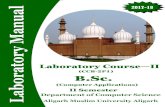 Laboratory Course II - amu.ac.in · PDF fileCREDITS Lab Manual Design Committee: Prof. Mohammad Ubaidullah Bokhari Dr. Arman Rasool Faridi Dr. Faisal Anwar Dr. Aasim Zafar (Convener)