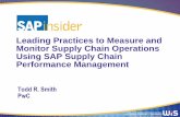 Leading Practices to Measure and Monitor Supply Chain ... · PDF fileMonitor Supply Chain Operations ... Process People Maturity Level 1 ... SAP BW Back End Reporting Area Staging