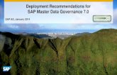 System Landscape Recommendations for SAP Master …Deployment Recommendations for SAP Master Data Governance 7.0 SAP AG, ... Recommendations for SAP Master Data Governance 7.0 . ...