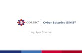 Cyber Security GINIS® - · PDF fileProč kybernetická bezpečnost? „ zajištění bezpečnosti informací v informačních systémech a dostupnosti a spolehlivosti služeb a sítí