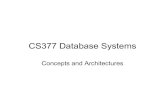 CS377 Database Systems - Emory Universitylxiong/cs377_f11/share/slides/02_concepts.pdf · Definitions Database Collection of related data Database management system (DBMS) Collection