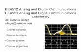 EE4512 Analog and Digital Communicationssilage/Chapter1MS.pdf · EE4512 Analog and Digital Communications ... modulations are used as communications signals (as in radio, telephonic,
