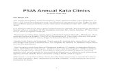 PSJA Annual Kata Clinics - Pacific Southwest Judo  · PDF filePSJA Annual Kata Clinics ... Kata clinic was Nage‐No‐Kata, Forms of Throwing. The turnout was