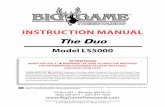 The Duo - Big Game · PDF filerEaD tHIs Manual In Its EntIrEtY PrIor to usInG tHIs ProDuct. This instruction manual complies with the Treestand Manufacturers Association’s TMS 04