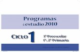 Etapa de prueba (versión en español) - libropnieb.comlibropnieb.com/documents/ProgramasdeestudioCiclo1esp.pdf · Vinculación Institucional, Centro de ... sis indican que el estudio