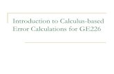 Introduction to Calculus-based Error Calculations Site 2012/Labs... · Introduction to Calculus-based ... [This formula is complex because calculus has ... Introduction to Calculus-based