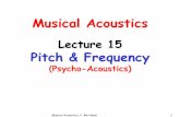 Musical Acoustics - Faculty Web Sites - Texas A&M ...faculty.tamuc.edu/cbertulani/music/lectures/Lec15/Lec15.pdf · Musical Acoustics, C. Bertulani 1 Musical Acoustics Lecture 15