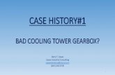 CASE HISTORY#1 BAD COOLING TOWER GEARBOX? Of Cooling Tower Fans 2015... · ON-SITE INSPECTIONS Before any vibration data was collected on the fans, an on-site inspection of all three