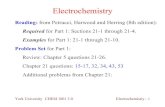 Electrochemistry - York · PDF fileReview: Chapter 5 questions 21-26. Chapter 21 questions: 15-17, 32, 34, 43, 53 ... York University CHEM 1001 3.0 Electrochemistry - 5 Work from Redox