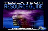 ExtraOrdinary Technology Resource Guide - 2010 · PDF fileNikola Tesla’s life is an inspiring example of the power of one man to change the world with technology and revolutionary