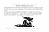 A Bausch & Lomb Dynoptic  · PDF fileA Bausch & Lomb Dynoptic Microscope Michael Reese Much RMS EMS Bethlehem, Pennsylvania U.S.A. Bausch & Lomb produced a series of