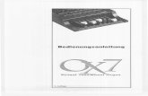 wersi-hochrhein.comwersi-hochrhein.com/downld_dx_cd/Bed_OX7.pdf · eine elektromagnetische HAMMOND B3 Orgel und eine elektroni- sche WERSI CD Orgel, ... in bis zu 99 Presets abspeichern
