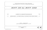 AHT 20 to AHT 350 - CAG · PDF fileAHT 20 to AHT 350 USER’S MAINTENANCE ... this manual carefully. To avoid incorrect operation of the equipment and possible physical risk to the