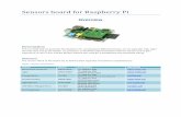 Sensors board for Raspberry Pi - Circuit Surgery · PDF fileSensors board for Raspberry Pi Overview ... APDS-9300.pdf Temperature LM75B ... 0x00 Padc_MSB 10-bit Pressure ADC output