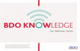 BDO KNOWLEDGE Tax Webinar Series Executive Compensation ... · PDF fileBDO KNOWLEDGE Tax Webinar Series ‒ Executive Compensation: Hot Topics for Keeping Your Leaders Cool Page 1