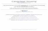 Language Testing - Compleat Lexical · PDF fileLanguage Testing DOI: ... Downloaded from at Universite du Quebec a Montreal on January 13, 2010 . ... associates; thus, it has come