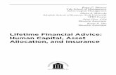 Lifetime Financial Advice: Human Capital, Asset Allocation ...corporate.morningstar.com/us/documents/targetmaturity/cfa_lifetime... · Lifetime Financial Advice: Human Capital, Asset