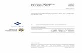 NORMA TÉCNICA NTC COLOMBIANA 5581 - · PDF filePRÓLOGO El Instituto Colombiano de Normas Técnicas y Certificación, ICONTEC, es el organismo nacional de normalización, según el