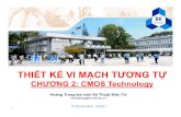 THIẾT KẾ VI MẠCH TƯƠNG TỰ - hcmut.edu.vnhoangtrang/lecture note/AnalogICdesign... · THIẾT KẾ VI MẠCH TƯƠNG TỰ CHƯƠNG 2: CMOS Technology Hoàng Trang -bộmônKỹThuật