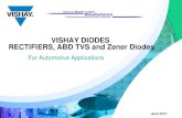 VISHAY DIODES RECTIFIERS, ABD TVS and Zener · PDF fileVISHAY DIODES RECTIFIERS, ABD TVS and Zener Diodes For Automotive Applications June 2013 . VISHAY DIODES Automotive Applications