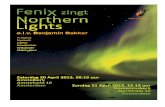 Northern Lights - koorfenix.nlkoorfenix.nl/.../2014/04/Northern-Lights-programma.pdf · Northern Lights Welkom op het concert van FeniX met hedendaagse vocale muziek uit de veelkleurige