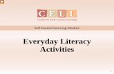 Self-Guided Module Everyday Literacy Activitiesearlyliteracylearning.org/.../SelfGuided_Module_Everyday_Literacy.pdf · informal. • Formal literacy activities, ... and saying hello