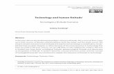 [] Technology and human finitude1 - SFU.caandrewf/11_Technology and human finitude.pdf · Technology and human finitude1 [I] Tecnologia e finitude humana [A] Andrew Feenberg* ...