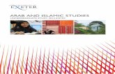 ARAB AND ISLAMIC STUDIES - University of  · PDF fileArabic and Islamic Studies T601 ABB-BBB; IB: 32-30 ... (Kurmanji and Sorani), ... study the basic principles