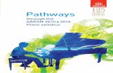 Pathways through the 2015 & 2016 Piano syllabus - ABRSM · PDF fileGrades 1–8 Scales and arpeggios Sight-reading* ... through the ABRSM 2015 & 2016 Piano syllabus 1. ... G4 A:1 empo