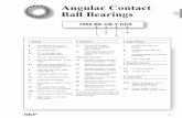 Angular Contact Ball · PDF fileHC4 Full ceramic bearing HC5 Ceramic ball set 5. Lubrication ... single row angular contact ball bearings 72xx, 73xx and 74xx series Bore Axial internal