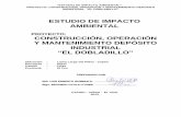 ESTUDIO DE IMPACTO AMBIENTAL - · PDF fileAgencia de Regulación y Control Hidrocarburífero, ... de Impacto Ambiental en el marco del procedimiento aplicado por el Ministerio del