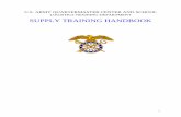 supply training handbook - DPAS Support - Home · PDF file1 u.s. army quartermaster center and school logistics training department supply training handbook