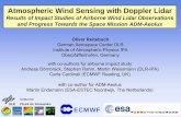 Atmospheric Wind Sensing with Doppler · PDF fileAtmospheric Wind Sensing with Doppler Lidar ... Outline of the Seminar Short introduction to lidar principle and results from recent