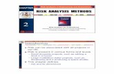 Chapter 2. Risk Analysis · PDF fileCHAPTER 2. RISK ANALYSIS METHODS Slide No. 1 ... – RBT methods can be classified into risk management that includes risk assessment/risk analysis