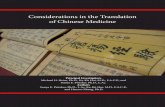 Considerations in the Translation of Chinese Medicinecewm.med.ucla.edu/wp-content/uploads/CM-Considerations-4.10.14... · CONSIDERATIONS IN THE TRANSLATION OF CHINESE MEDICINE 5 study