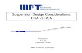 Suspension Design Considerations: DSA vs · PDF fileSuspension Design Considerations: DSA vs SSA Peter Hahn K.C. Ee ... bpi growth today ... Single crystal PZT’s and polymer based