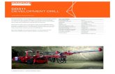 DD311 DEVELOPMENT DRILL -   · PDF fileTECHNICAL SPECIFICATION KEY FEATURES Coverage area 40 m² Hydraulic rock drill 1 x HLX5, 20 kW Drill feed 1 x TF512, 12 - 16 ft Boom 1