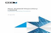 New Zealand Depository Limited · PDF filerequirements of the Depository System and networks, as specified by CDO by Procedure; 2.4 Technical Requirements