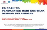 ED PSAK 72: PENDAPATAN DARI KONTRAK DENGAN … PSAK 72_Pendapatan... · di mana pelanggan memperoleh pengendalian atas aset yang ... Pedoman Penerapan ... Institute of Indonesia Chartered