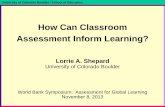 How Can Classroom Assessment Inform Learning? · PDF fileHow Can Classroom Assessment Inform Learning? ... coherence to elements of formative assessment practice, ... Beyond Learning