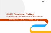 SME Finance Policy - World Banksiteresources.worldbank.org/EXTFINANCIALSECTOR/Resources/282884...• Companies such as Greendizer (Morocco), Jack Henry (US) and Luminous (Australia,