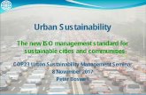 Urban Sustainability: The new ISO management standard · PDF fileFIDIC initiatives for a global approach to cities based on the ISO 37101 community/urban sustainability management