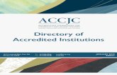 Directory of Accredited Institutions · PDF fileEducation Program; Human Services option of Chemical Dependency Studies; ... ACCJC Directory of Accredited Institutions 7 . Coastline